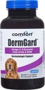Kala Health Comfort DermGard Suplement skóry i płaszcz dla psów, 60 Hrabia, Wspiera zdrową skórę, Shiny & Redukcja Nadmierne rozrzucanie, Zawiera MSM, Olej rybny & Omega 3, 6 i 9 Kwasy tłuszczowe