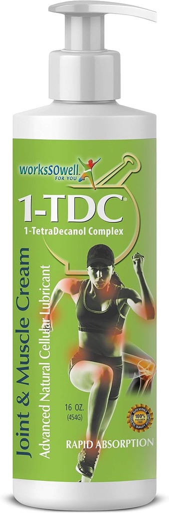 1tdc Joint & Muscle Relief Cream - Use On Back, Knee, Neck, Shoulder, Hip - Soothes Stiff Joints, Muscles, and Raunies in 5- 10 Minut - Relaxer - 16 oz