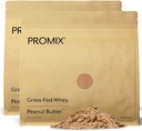 ProMix Nutrition Serwatka w proszku białka, Masło orzechowe - Grass- Fed & 100% Wszystkie naturalne - Postworkout Fitness & Nutrition Shakes, Smoothies, Przepisy pieczenia i gotowania - 5 funtów (Opakowanie 2)