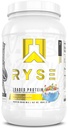 RYSE w proszku z białkami nasyconymi - Fruity Crunch - 25g Izolat białka serwatki & Koncentrat z włóknem prebiotycznym & MCTs - Niskie węglowodory, niski cukier, Przyjazny do spożycia - 27 Sług / 2 lb Tub