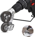 Zmodernizowany grzejnik elektryczny, nowy grzejnik metalowy, adapter do wiertarki, wiertarka METALA DIY, Noże do cięcia żeliwa, Biała blacha, stal, miedź, aluminium
