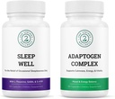 Sleep Well & Adaptogen Complex Bundle - Uspokojenie umysłu i stres ulgi dla Well- Rested i zrównoważonego życia