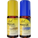 Day & Night Bundle, Bach Rescue Remedie Spray, Natural Stress Relief [and] Rescue Sleep Spray, Natural Seep Aid - 2- Pk, Homeopatic Flower Essence, Wegan, 7 ml Ea