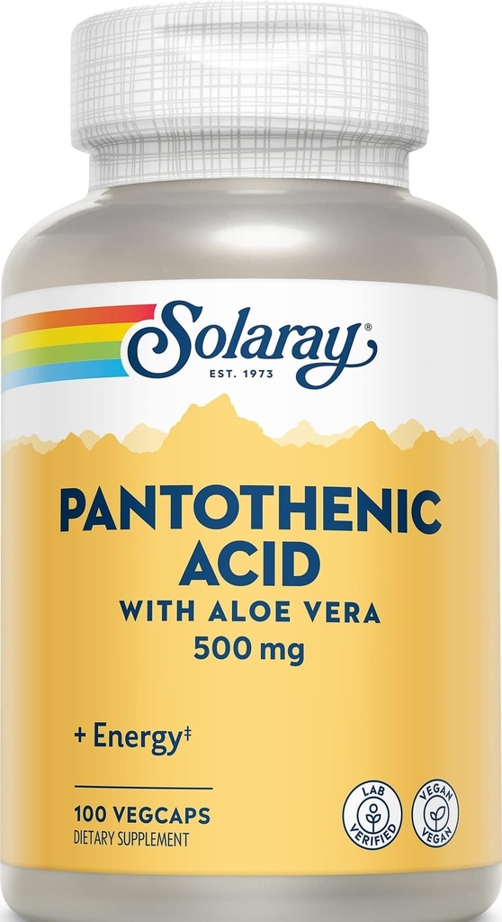 Solaray Kwas pantotenowy 500mg - 100 Caps