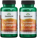 Swanson Activated B- Complex - High Potency and Biodostępność (60 Kapsułek wegetariańskich) (2 opakowania)
