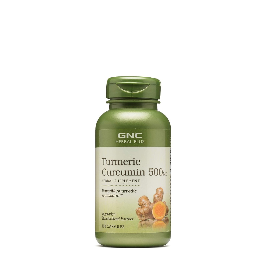GNC Herbal Plus - Kurkumina kurkumina 500 mg 100 kapsułek