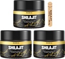 Shilajit Pure Himalayan Organic Shilajit Resin, Gold Grade Shilajit Resin z 85 + Ślad minerałów i kwasu Fulvic, Pure Shilajit suplement dla lepszego zdrowia, 50 Gram (3 szt.)