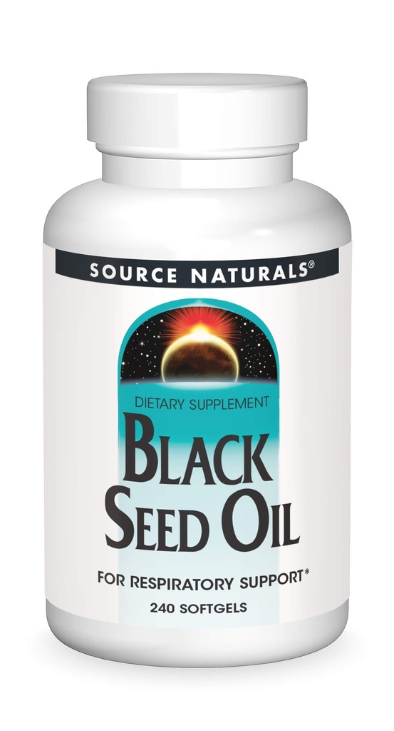Źródło Naturals Black Cumin Seed Oil for Rescue Support - 240 Softgels