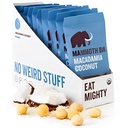 Mammoth Bar Macadamia Coconut Bar - 10 Barów z białkami organicznymi - High Fiber • Paleo • Gluten Free • Białko jaj • GMO Free • Raw • Premium Nuts • Prebiotyczne