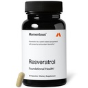 Momentous Resveratrol Supplement 450 mg - Trans- Resveratrol dla zdrowego starzenia się, Mózg, i wsparcie serca - NSF Certified for Sport - GMO- & Gluten- Free - 30 Służenia