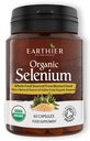 Selen organiczny 200 µg z jodem i krzemionką Wszystkie z certyfikowanych organicznych całych żywności - Dwa miesiące dostaw