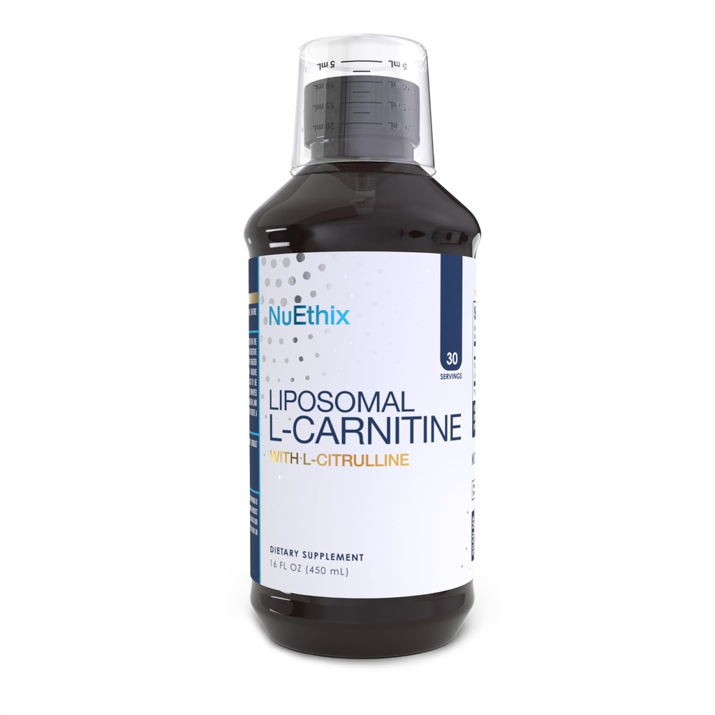NuEthix Składniki Lipsomal L- Carnitine Suplement 600mg z L- Citrulina 1000mg dla zdrowej masy ciała, Metabolizm tłuszczu, Produkcja energii i Zwiększony przepływ krwi, dla mężczyzn i kobiet