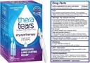 TheraTears Dry Eye Therapy Lubrykating Eye Drops for Dry Eyes, Conservative Free Eye drops, 30 Pojedyncze fiolki (3 opakowania)