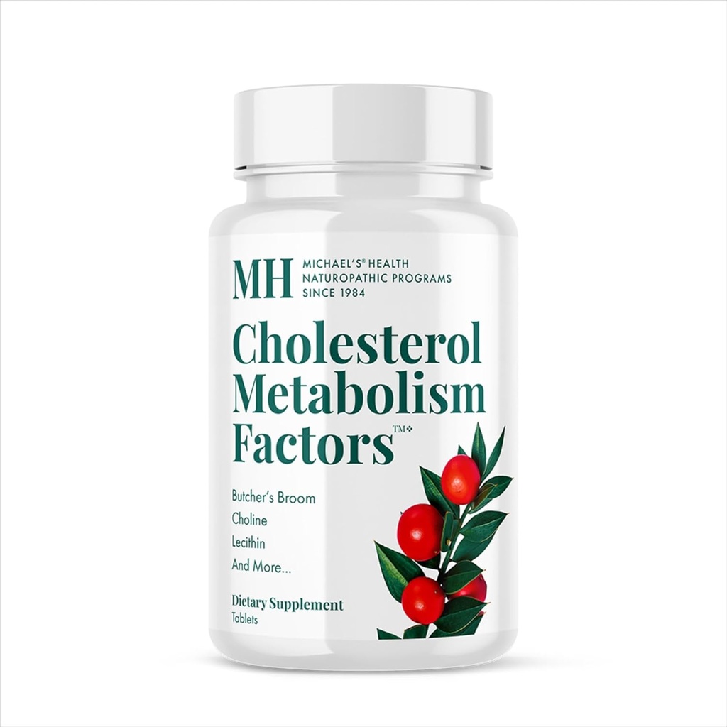 MICHAEL 's Health Naturopathic Programs Cholesterol Metabolizm Czynniki - 180 Tabletki - Pomaga poprawić krążenie - Statin & Red Yeast Rice Free - 30 Słupki