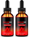 NutraRize (2 Pack) SugarSix Drops, Oficjalny Sugar Six Liquid Formuła, Wszystkie naturalne wsparcie dla stabilnych i zdrowych poziomów, Premium Dropper do utrzymania dobrego cyrkulacji, Sugar Six Review (60 Służenia)