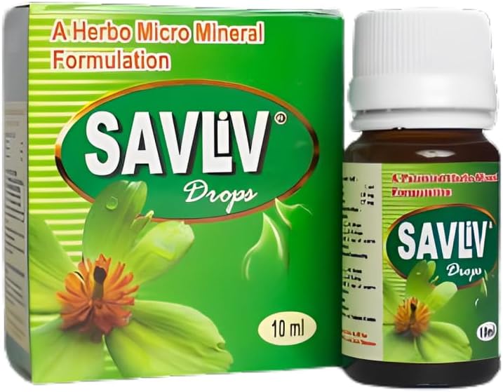Wątroba Krople Ayurvedic Drops dla wątroby. Pomaga w zarządzaniu różne problemy wątroby i Detox Pack 10 ml Fiolka, Naturalny