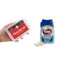 DMI 76- Piece Zestaw pierwszej pomocy i TUMS 12 Hrabia Smoothies Dodatkowa siła 750mg Karbonian wapnia Antacid Chewable Tablets Bundle