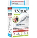 Nasopure Nasal Wash, Refill Kit ", Nicer Neti Pot" Sinus Wash Kit, Komfortowy Nasal Rinse 40 Pakiety soli (3.75 Grams Każdy), Przekrwienie nosa, zimno, grypa, alergia, Nasal Nasal Narigation System, Lavage