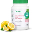 Organika Hyaluronic Acid Supplement with Witamina C (90 Kapsułki roślinne): Symbiotyczne wspólne Wellness, Kolagen, & Hydration skóry Powerhouse - Wzmocnione Hyaluronic Acid Supplements for Mobility & Beauty