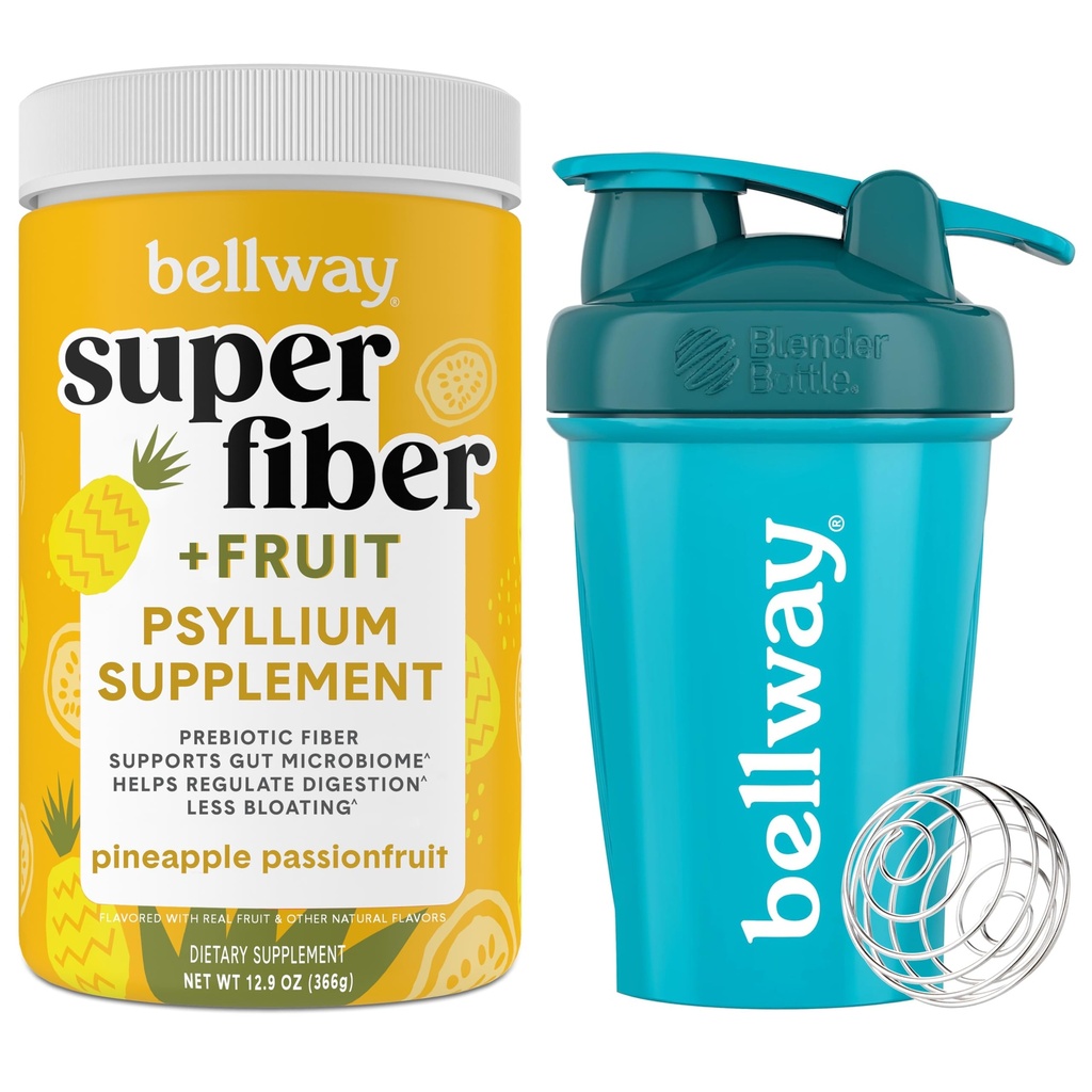 Bellway Super Fiber Proszek + owoce, Ananas Passion Owoce Shaker Butelka