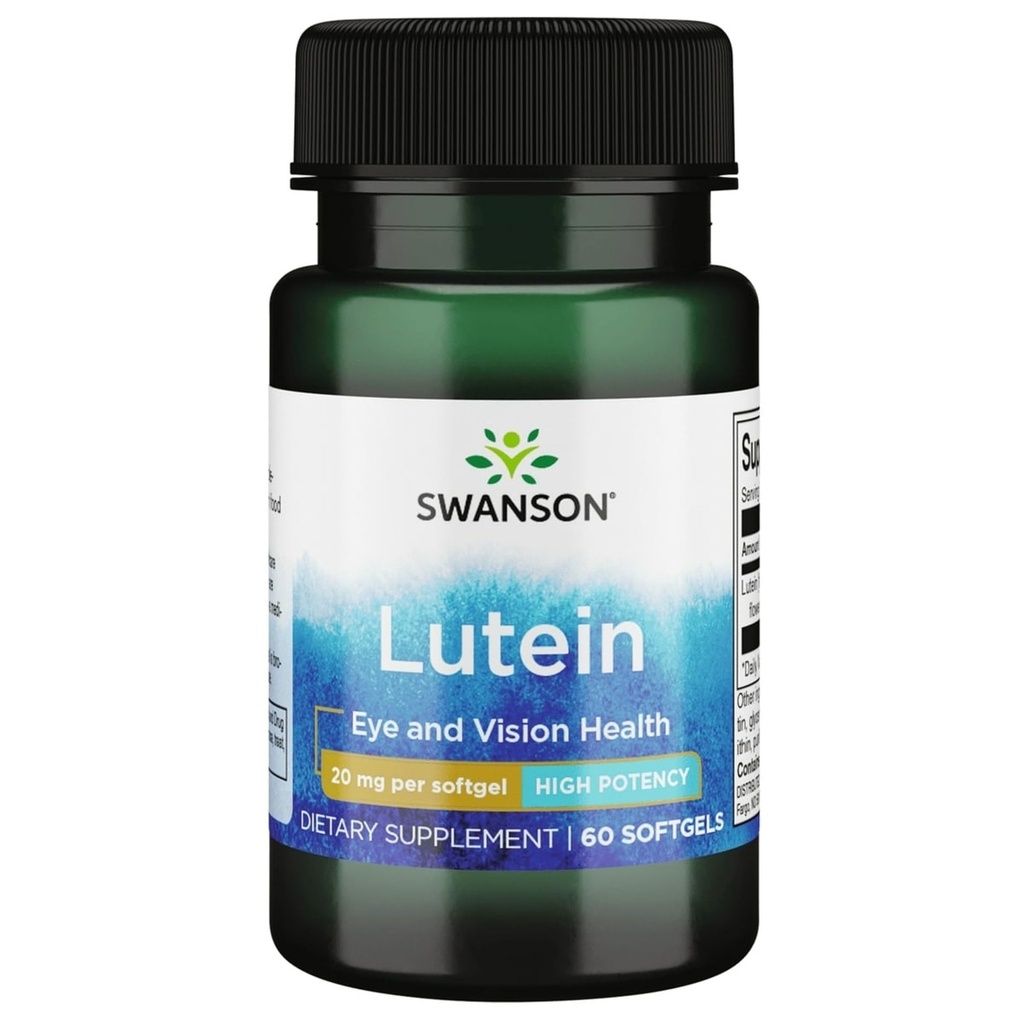 Swanson Lutein 20 Miligramy 60 Sgels