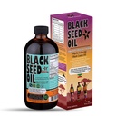 Etiopian Black Seed Oil - 3,43% Thymoquinone Cold- Pressed Black Cmin Seed from Pure Nigella Sativa - First Pressing Blackseed Non-GMO Ulepszony - 16 Oz Butelka szklana Sweet Sunnah