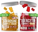 Gummie L- Tyrozyna + Gummie Quercetin - Suplement L Tyrozyny, Quercetin z witaminą C - Gummeje Focus i Gummeje wsparcia immunologicznego - 60 Gummeje L- Tyrozyna dla dzieci, 60 Gummeje Quercetin z Gummejami cynku