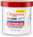 Chiggerex 2X Power First Aid Maintment Medicated Maintment for Chiggers, Mosquito Bites, Ticks and Bug Bite Relief with Aloe Vera & Rumomile, 6 oz