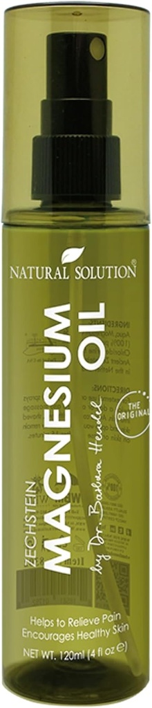 Natural Solution Pure Zechstein Magnezu Oil Spray, Ultra- Czysty i skuteczny, Natural Relief & Sleep Support - 4 Oz, Fast- Absorbing Magnezu Spray dla mięśni, Stress Relief & Better Sleep