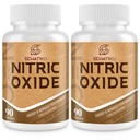 Suplement tlenku azotu, booster tlenku azotu & 6- in-1 Phytonutrient blend for Heart, Flow, Immune - 90 kapsułki (2 butelki)