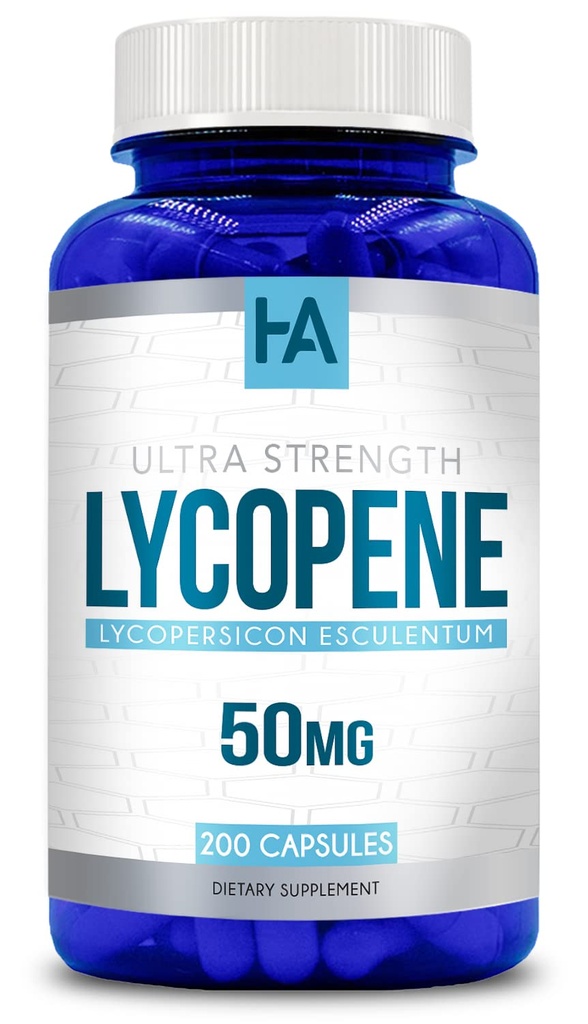 Naturalnie derived Lycopene Supplement Equipment 124; pomidorowy Lycopene 50mg Antioksydant and Carotenoid Supplement for Heart and Prostate Supplement Equipment 124; Vegan Non-GMO & Made in US cGMP Labs (200 Veggie Capsules)