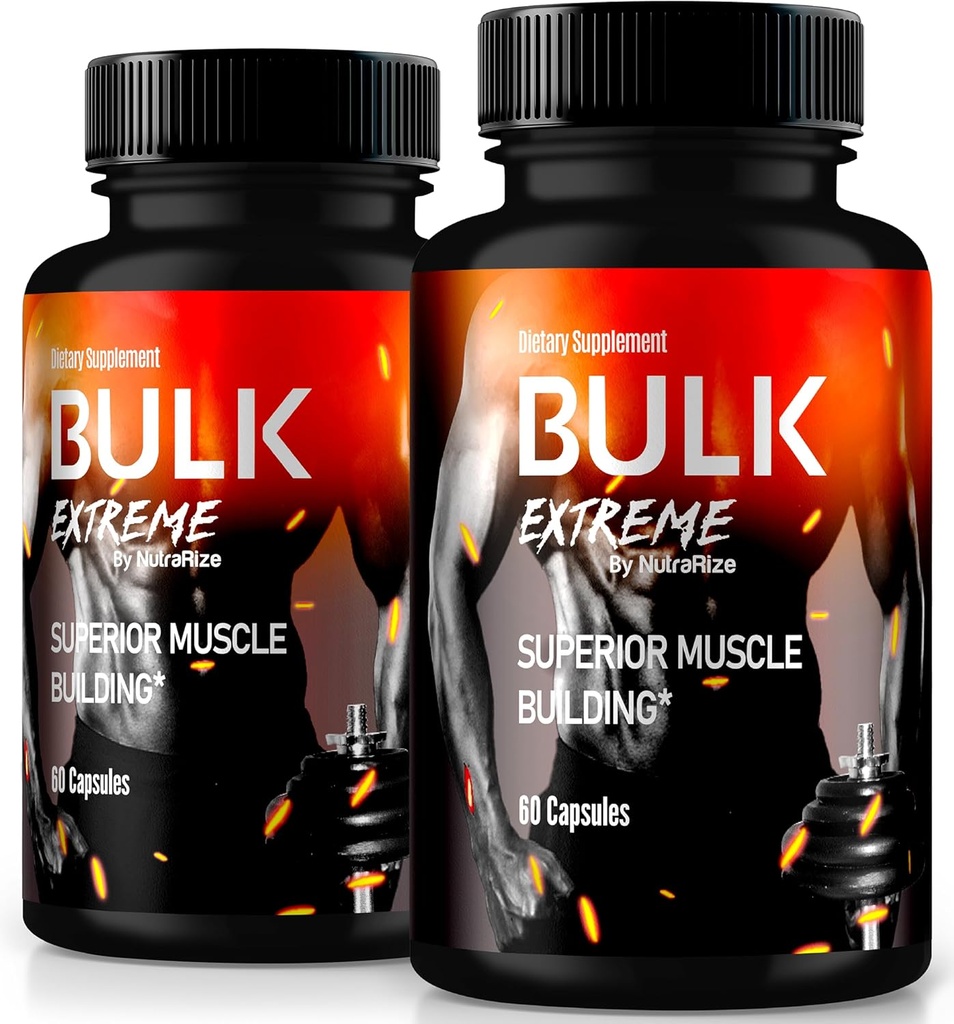 (2 Pack) Luzem Extreme Superior Muscle Building Advanced Formula, Luzem Extreme dla Lean Muscle Mass for Men, All Natural Muscle Builder, Mężczyzna Pills for Physical Performance, Opinie (120 kapsułki)