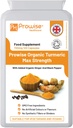 Organiczna kurkumina Turmerowa 720mg - 120 Kapsułki 124; Kapsułki Organiczne Turmeric i Black Pepper Wysoka wytrzymałość 124; Wegańskie & Wegetariańskie suplementy Turmerowe