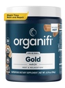 Organifi: Złoto - Superfood Supplement Powder - 30 Słupki - Wsparcie stresowe, Lepszy odpoczynek, Relaks i Promotes Resteful Sleep - Turmeric i Reishi Infused