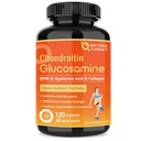 NATURE DOCELOWE Glukozamina Chondroitin Joint Support Supplement - Plus MSM, Collagen, Turmeric, Shellfish Free, Supports Joint, Knees, Cartilage, for Men & Women, 120 Caps