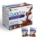 Szybki Slim Meal Shake Zamiennik dla utraty wagi, 30 Służenia, 20 g Białko, 27 Witaminy i minerały, Fiber dietetyczny, Niski Carb, Gluten Free (Podwójna czekolada, 30 Sachets)