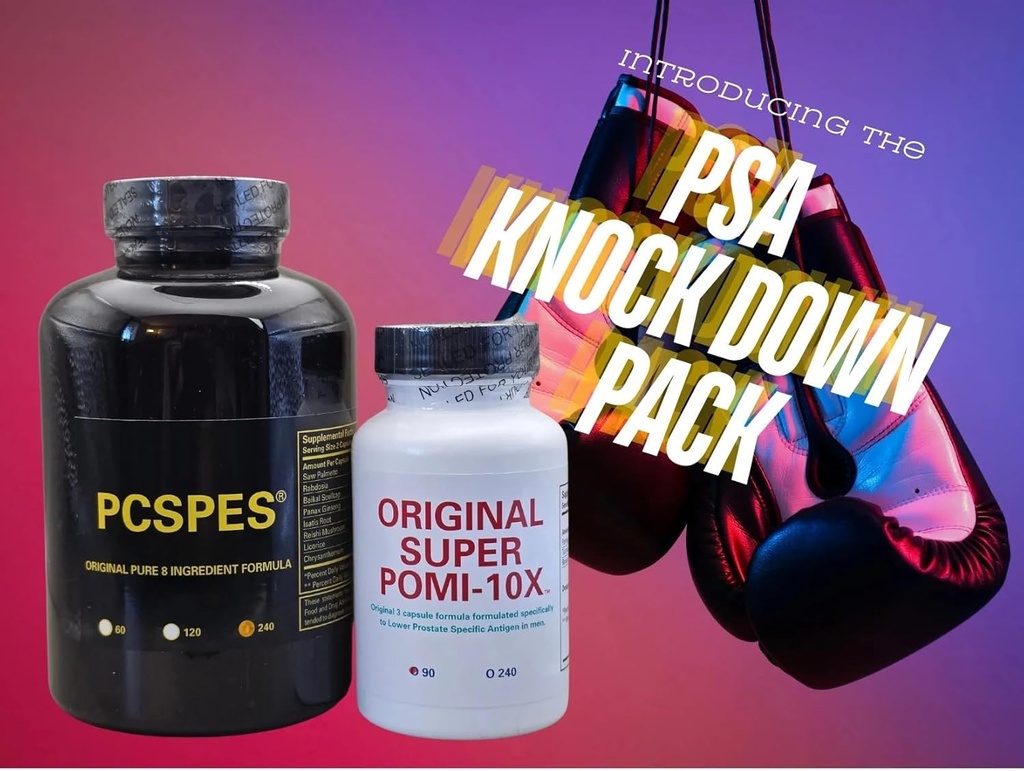 Super POMI 10X Prostate suplementy zdrowia dla mężczyzn - Wspiera zdrowe poziomy PSA, Lepsza kontrola pęcherza i oddawanie moczu w porze nocnej - Non-GMO, Soy- Free 330 Count