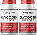 (2 opakowania) Easy Flow Glycogen, EasyFlow Glycogen Support kapsułki, Glyco Optimizer Formuła, Natural Blood Vessel Cleaner, Premium Easy Flow Glycogen Support (120 kapsułki)