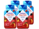 VitaFusion, Fiber Well Gummies, Suplement Fiber, Różne aromaty - 90 gum, Opakowanie 4