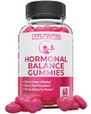 Atlantis Nutrition Hormonal Balance for Women & PMS Relief Gummies - łagodzi skurcze, wzdęcia, huśtawki, gorące błyski i nocne poty - Żurawina, Dong Quai & Chasteberry Menstrual Cramp Relief
