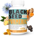 Kurkumina 1350mg Kurkumina 150mg Proszek z czarnego nasion 75 mg Ekstrakt imbirowy 50mg Czarny pieprz Owoc Ekstrakt 10mg Bioperine 60 Veggie Count Kapsułki przez Sweet Sunnah