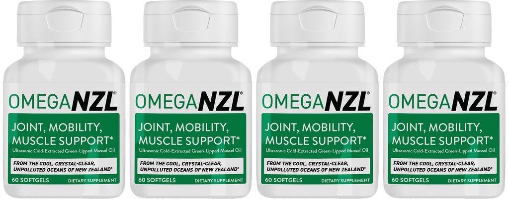 Original Omega-3 Joint Supplement Supplement, Best Natural Muscle Relief, Green- Lipped Mussel Oil, 240 Softgels, No Fishy Aftersmast