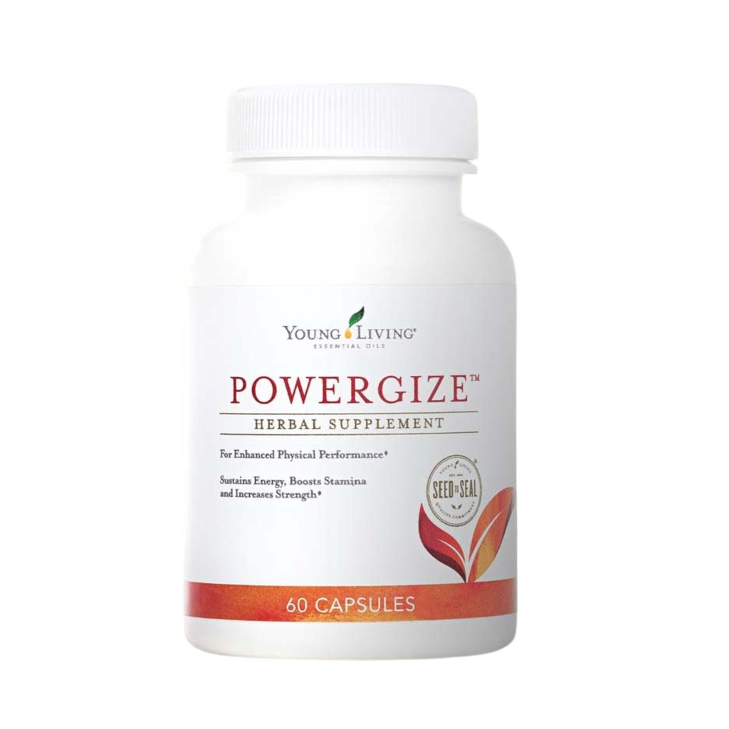 Young Living - PowerGize 60 Kapsułki 124; Active Lifestyle Supplement dla mężczyzn i kobiet 124; Wspomaga mięśnie i energię