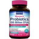 Probiotyki witalności wrodzonej dla kobiet, 100 Miliard CFU 18 Szczepów, Prebiotyki i Probiotyki, z żurawiny, Witamina C & B6 P5P, Zdrowie pochwy i pokarmu, Niechłodzone, 60 Czapki