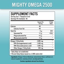 Potężny Omega 2500 Potcent Omega 3 Supplement - 2500 MG EPA DHA Per Teaspoon - Wysoka dawka Omega 's 3 Fish Oil - South Pacific Anchovy Sourced - Trigliceryd Omegas 3 Suplement kwasów tłuszczowych