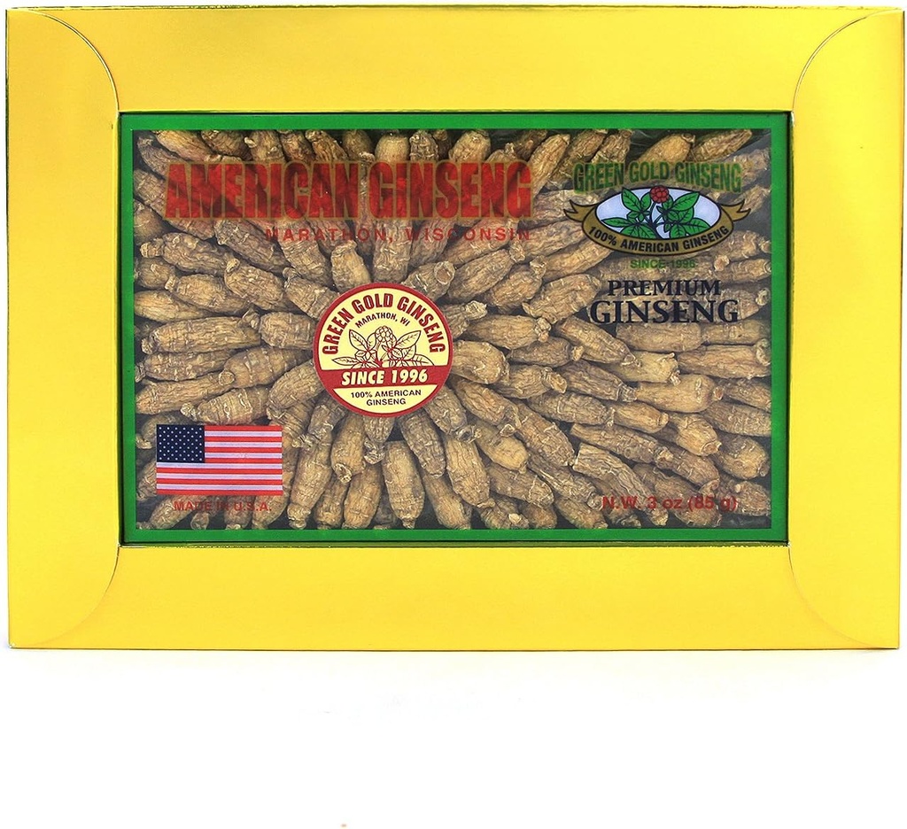 SKU CZ 126-3 BEZ 124; Short Small # 1 Roots BEZ 124; American Ginseng Roots from Marathon County, WI BEZ 124; 3oz Box, B06XCN2MS3
