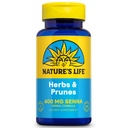 Nature 's Life Herbs & Prunes Next 124; 400mg Senna & Herbal Blend for Healthy Disease Support Next 124; Non-GMO Next 124; 100 Tabs, 100 Serv.