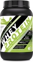 Amazing Muscle 100% Whey Protein Powder *Advanced Formula with Whey Protein Isolate as a Primary Ingredient Along with Ultra Filtered Whey Protein Concentrate (Japanese Matcha, 2 Lb)