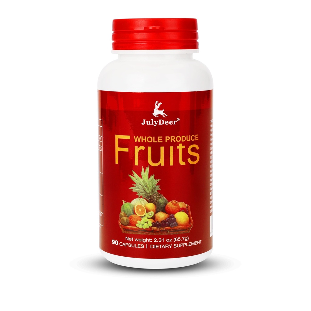 Suplement owocowy - 90 Razem Kapsułki wegetariańskie 124; Równowaga naturalnych 16 Whole Fruits Mieszanka 124; Świeże Superfood Formuła z witamin i minerałów