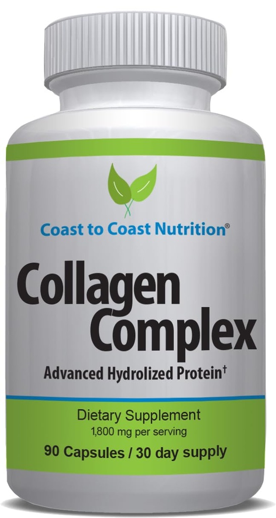 Multi Collagen Pills - Zhydrolizowane Suplementy Kolagenowe dla Kobiet i Mężczyzn - Multi Collagen kapsułki Peptydy dla skóry, zmarszczki, paznokci, Włosy & Wspólne Wsparcie - Natural Protein Supplement - 90 kapsułki